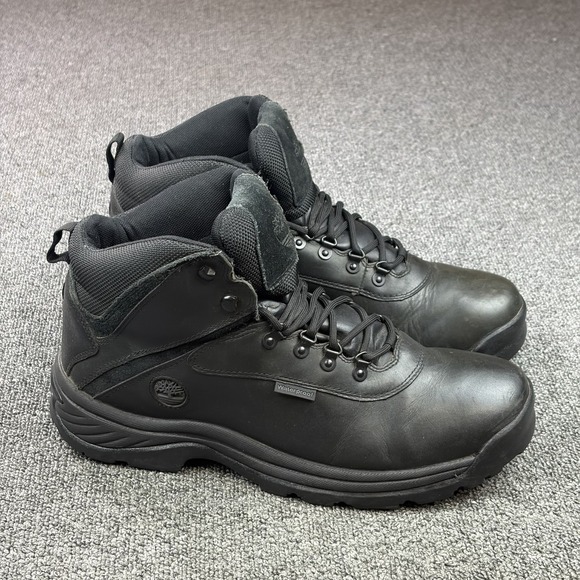 Timberland Other - Timberland 12122 Waterproof Hiking Work Boots Black Leather Men's Size 13 M